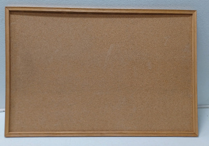 (1) 36"&times;24" Cork Bulletin Board