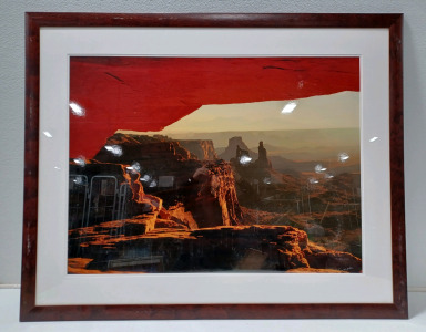 (1) 52"&times;42" Canyon Sunset Picture