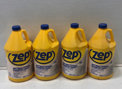 (4) Zep Antibacterial Disinfectant lemon Scented