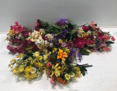 Assortment Of Fake Summer Flowers