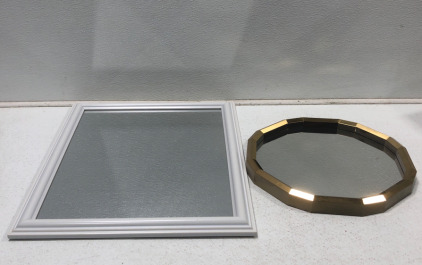 (2) Wall Mounted Mirrors