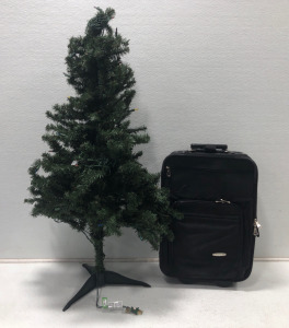 (1) Protege Suitcase (1) Mini Christmas Tree