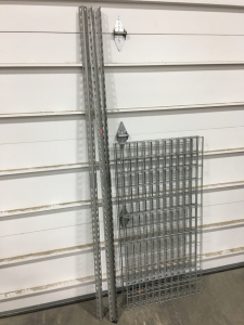 Wire Shelf Rack 78&rdquo;x48&rdquo;x28&rdquo; and Box of Casters