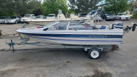 1983 BAYLINER CAPRI 85HP 17' BOAT WITH TRAILER - 2