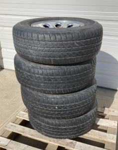(4) Sailin Tires On GMC Wheels