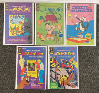 (5) Vintage Hanna-Barbera Gold Key Comics