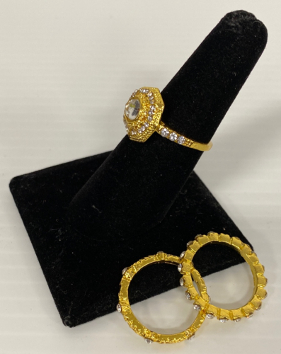 Gold Plated Ring Set