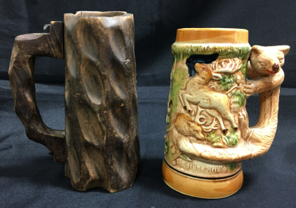 (2) Vintage Beer Steins