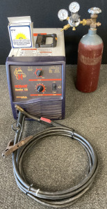 Hobart Handler Model 135 MiG Welder W/ Tank & Regulator Plus Wire Feed (Works!)