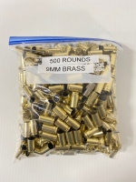 (500) Rnds 9mm Brass Casings