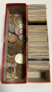 Assorted Foreign Coins and Collectible Non-Monetary Coins