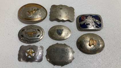 (8) Assorted Belt Buckles