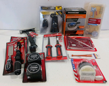 (2) Husky 12-in-1 Ratcheting Screwdriver Combo Sets (1) Husky Rip Claw Hammer & 15" Prybar Combo (2) Husky 25' Tape Measures & More!