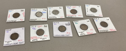 (1) Various Rare Coins $.1-$.10