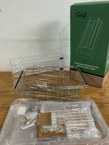 (2) Bag Dispensers, Cookie Dresser, expandable rack