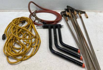 (7) Sliding Gauge Clamps (1) Extension Cord (1) C Stand & More