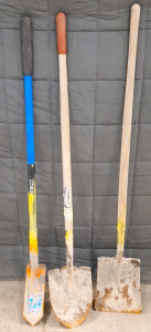 (1) Trenching Spade, (2) Shovels,