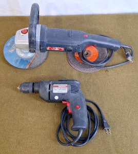 (1) DrillMaster Grinder & (1) DrillMaster 3/8" Drill