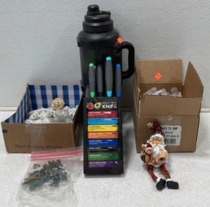 (1) Manna 4L Thermos An Assortment Of Knives & More