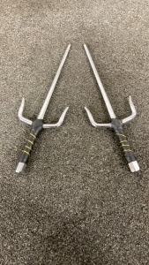 Two Sai Training Weapons