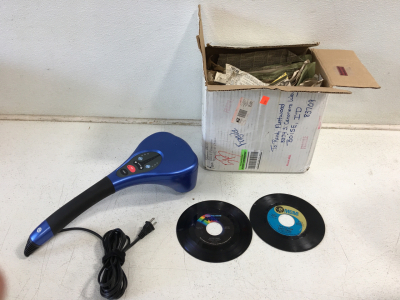 Homedics Percussion Massager, Box Of 7” Vinyls and More