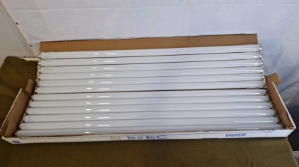 (12) GE T-12 Fluorescent Bulbs, 1.5" Diameter, 48" Long