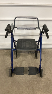 Blue 4-Wheel Walker