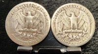 (2) 1950 90% Silver Quarters -Verified Authentic - 2