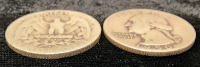 (2) 1950 90% Silver Quarters -Verified Authentic - 3