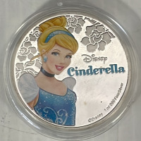 (6) Disney Silver Plated New Zealand Queen Elizabeth II Collector Coins - 6