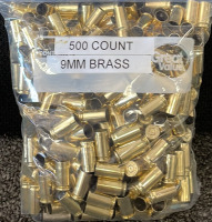 (1000) Rounds 9mm Primed Brass - 2