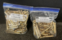 (150) Rounds Unsorted 30.06 Brass