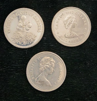 (3) Canadian Silver Dollars