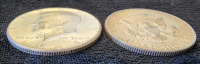 (2) 1964 Kennedy Half Dollars, 90% Silver - 3