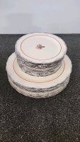 (27) Pieces Vernon Kilns California Sterling Silver Plate Set - 5