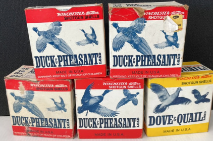 (125) Rounds Winchester Nation Shotgun Shells!- (4 Boxes) Duck & Pheasant Load + (1 Box) Dove & Quail Load