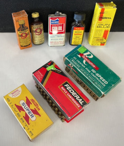 (20) Rounds 300 Savage, (24) Rounds 303 Savage With Gun Powder Solvent, Oil, & Bluer (Partials)