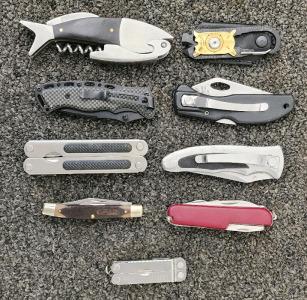 Assorted Knives And Utility Tools