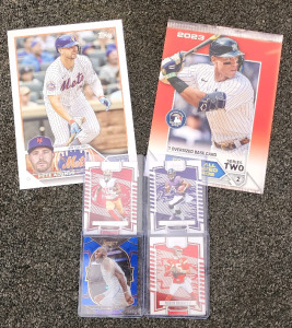 Absolute Football Lamar Jackson, Patrick Mahomes, And Deebo Samuel; LeBron James Select,(2) Oversized MLB Cards