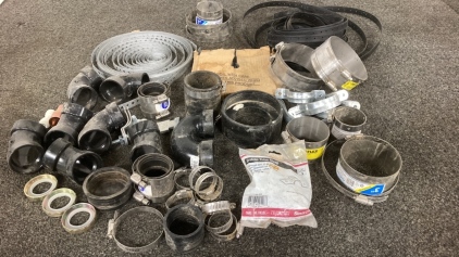 Box Of Assorted Plumbing Supplies