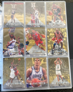 Binder Of Collectible Basketball Cards