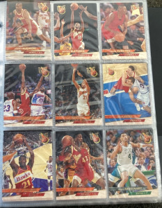 Binder Of Collectible Basketball Cards