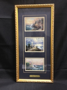 Thomas Kinkade “Seaside Memories” Lithiograph Lighthouses