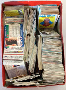 Box Of Collectible Basketball, Football, Baseball Cards