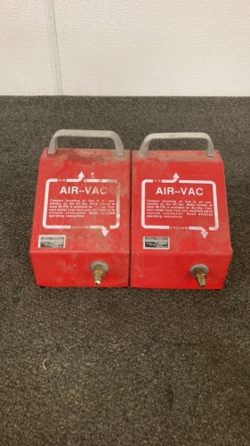 (2) Central Pneumatic Air-Vac Units