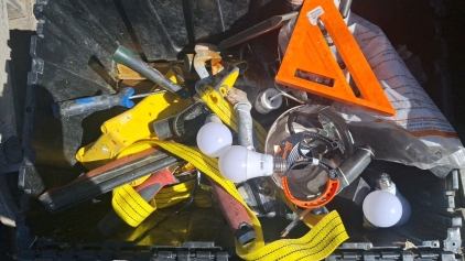 Tote of Various Tools