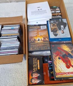 Boxes of Movies & CDs...BB4