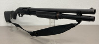 Remington Model 870 Police Tactical 12 Gauge Pump Shotgun W/ Sling And Side Saddle Shell Holder - 5