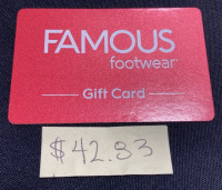 Famous Footwear Gift Card - $42.83 Balance