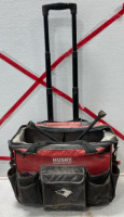 An Assortment Of Tools (1) Husky Rolling Tool Bag (8) Circular Reflectors - 3